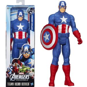 Súper héroe Capitán América 30 cm con escudo