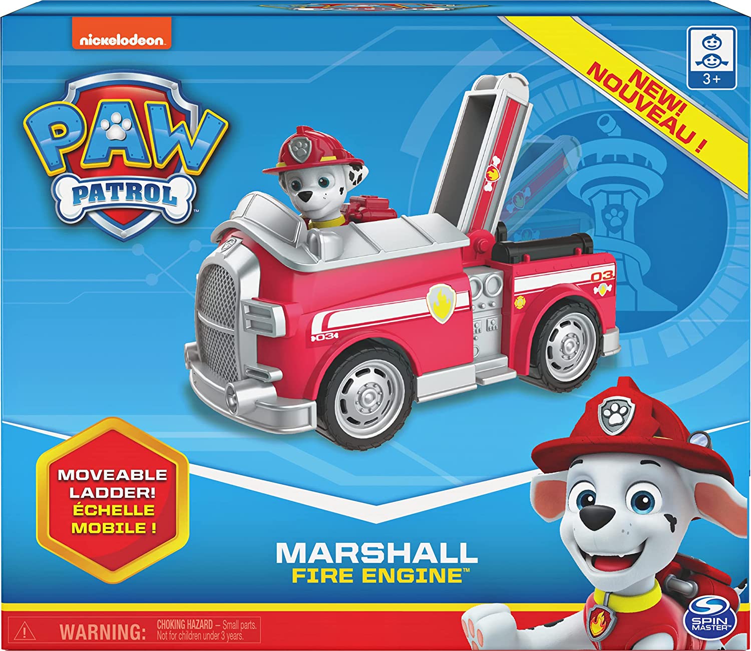 Paw Patrol Marshall y camión de bomberos