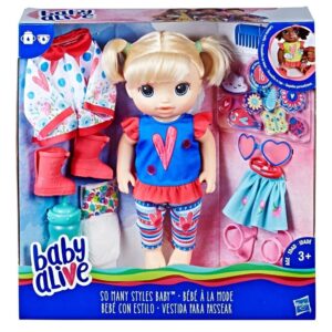 Muñeca Baby Alive con variados estilos