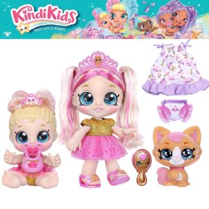 Kindi Kids Tiara Sparkles con hermanita y mascota