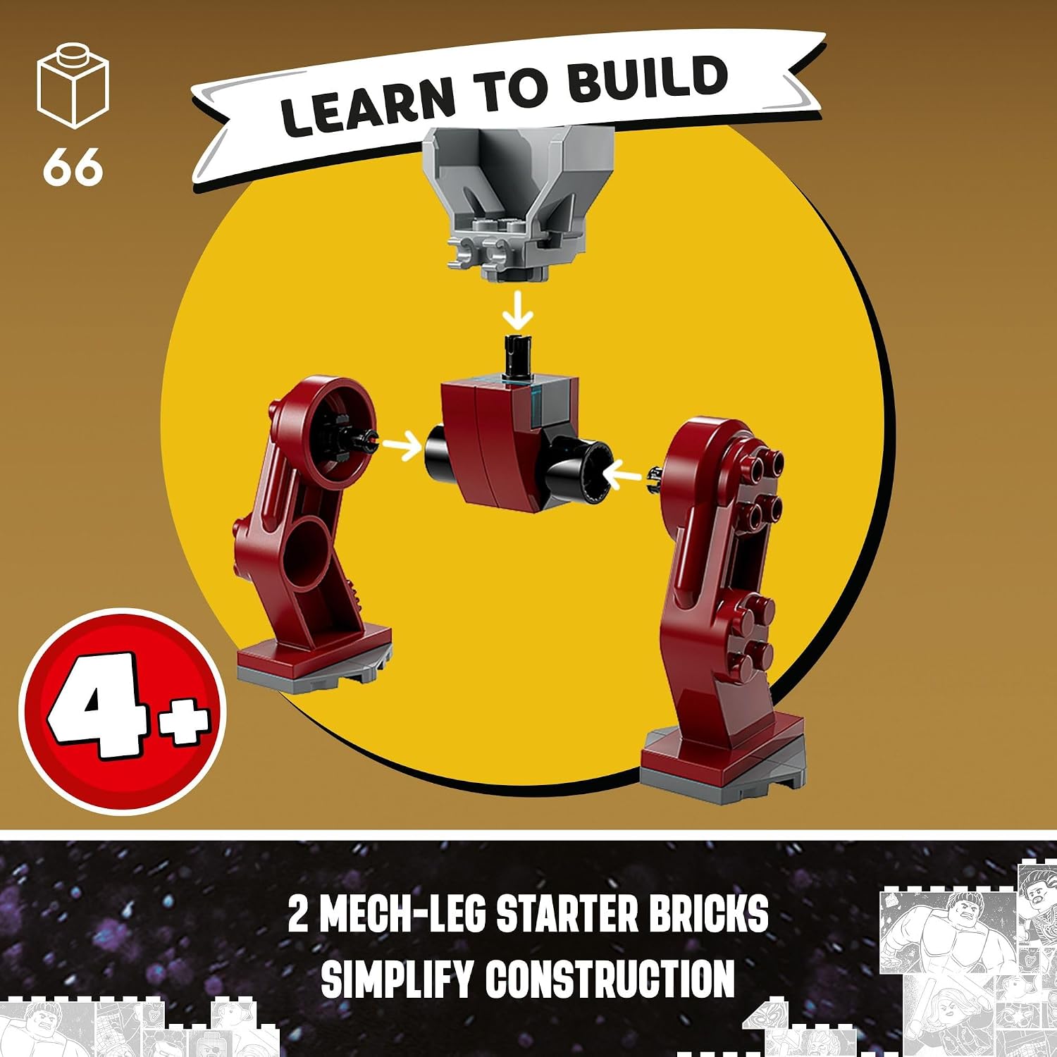 LEGO Marvel 76263 Iron Man Hulkbuster vs. Thanos - Imagen 2