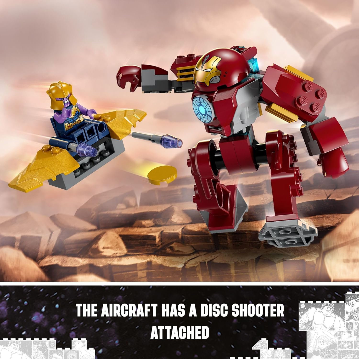 LEGO Marvel 76263 Iron Man Hulkbuster vs. Thanos - Imagen 6