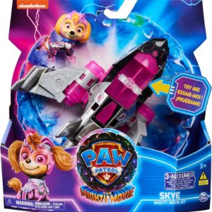 Paw Patrol - Figura Skye y Avión (Mighty movie)